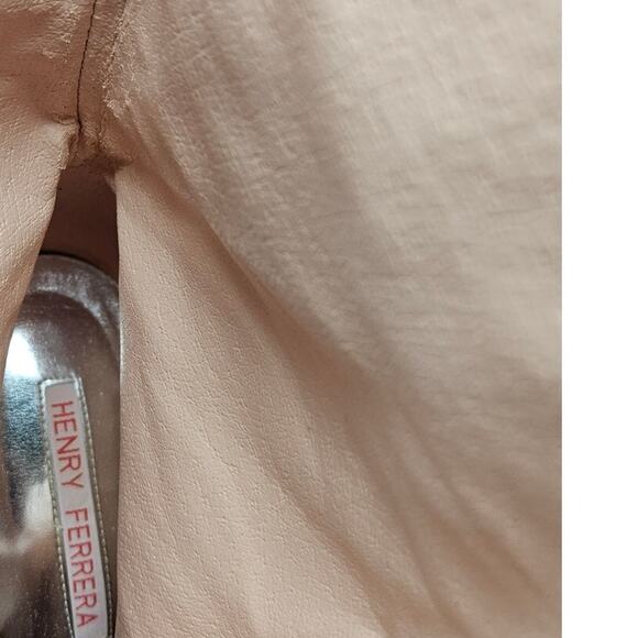 Vintage Y2K Henry Ferrera 36.5 Pale Pink Boot Leather Coquette Preppy Point Toe - Picture 7 of 8